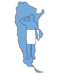 Image showing Argentinian salute