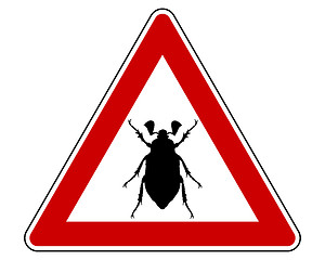 Image showing Cockchafer attention sign