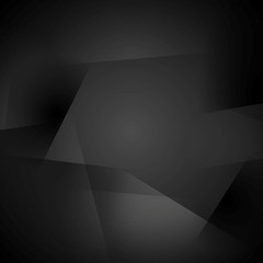 Image showing Abstract black shapes background