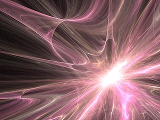 Image showing Space explosion - fractal light