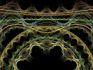 Image showing Floral fractal background