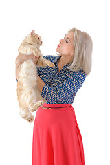 Image showing Blonde and red cat