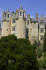 Image showing Castle walls montreuil-bellay loire valley france