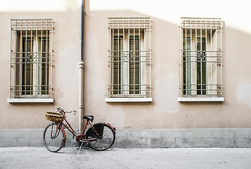 Image showing Old Italian bicycle