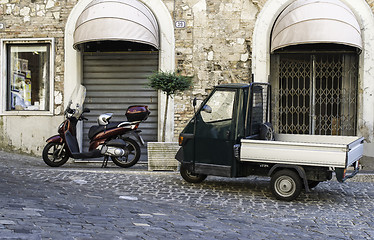 Image showing Italian tricycle