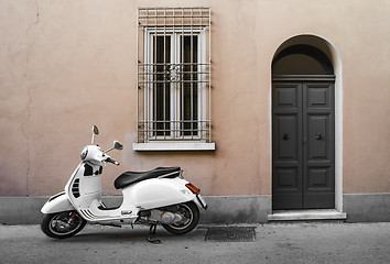 Image showing Typical italian motorcycle