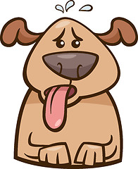 Image showing mood heat dog cartoon illustration