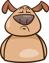 Image showing mood proud dog cartoon illustration