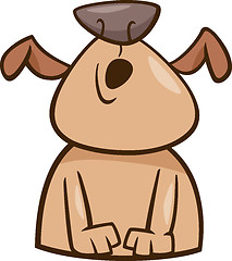 Image showing mood howl dog cartoon illustration