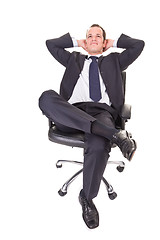 Image showing Relaxed Young Businessman