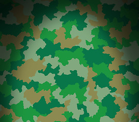 Image showing Green camouflage pattern lit from above