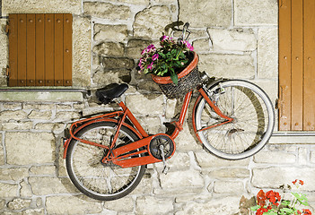 Image showing Old Italian bicycle