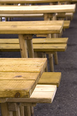 Image showing Tables and benches