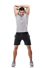 Image showing Man doing exercises