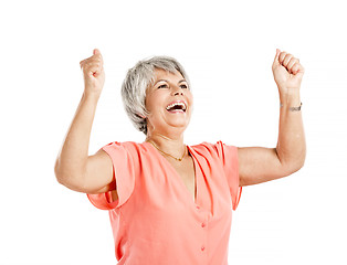 Image showing Happy old woman