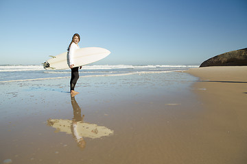 Image showing Surfer Girl