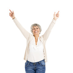 Image showing Happy Elderly woman