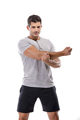 Image showing Man doing exercises