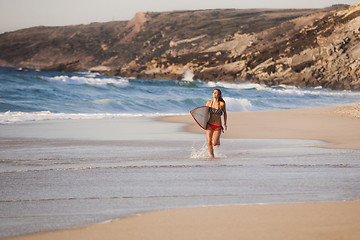 Image showing Surfer Girl