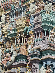 Image showing Detail of Hindu temple