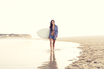 Image showing Surfer Girl