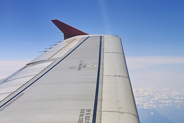 Image showing wing aircraft in the air