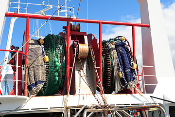 Image showing Fishing nets