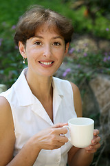 Image showing Smiling mature woman