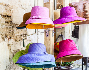 Image showing Colored hats