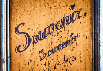 Image showing Souvenir sign
