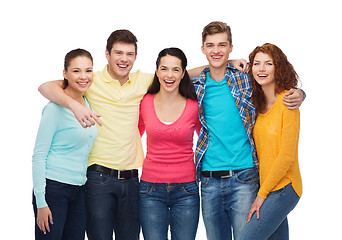 Image showing group of smiling teenagers