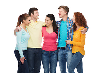 Image showing group of smiling teenagers