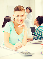 Image showing student girl at school