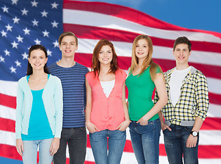 Image showing group of smiling students standing