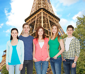 Image showing group of smiling students standing