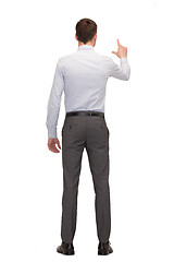 Image showing businessman or teacher from back