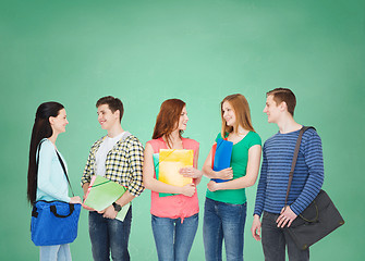 Image showing group of smiling students standing