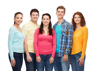 Image showing group of smiling teenagers