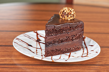 Image showing chocolate cake piece