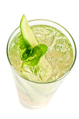 Image showing cocktail with cucumber