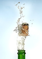 Image showing splashing champagne