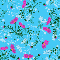 Image showing Seamless floral pattern