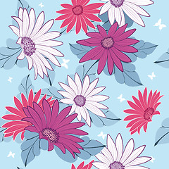 Image showing Seamless floral pattern