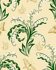 Image showing Seamless floral pattern