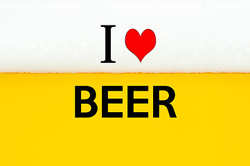 Image showing i love beer