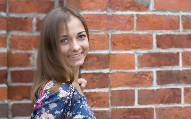 Image showing portrait of a beautiful young girl.