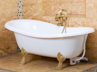 Image showing A Beautiful interior of a bathroom