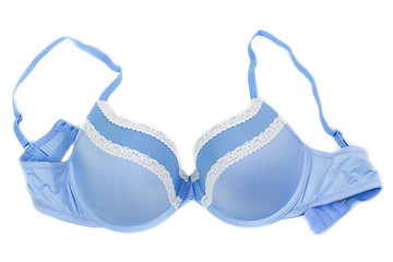 Image showing Blue bra isolated on white