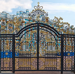 Image showing Gold gate, entrance to Catherine's Palace, St. Petersburg