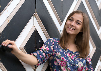 Image showing Portrait of a happy young girl 